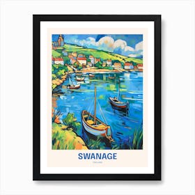 Swanage England 3 Uk Travel Poster Art Print