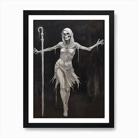 Dance With Death Skeleton Painting (79) Art Print