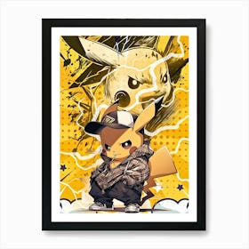 Pokemon Pikachu Art Print