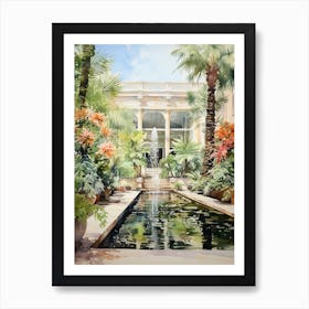 Longwood Gardens Usa Watercolour 3 Art Print