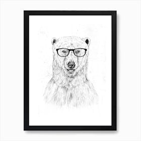 Geek Bear Art Print