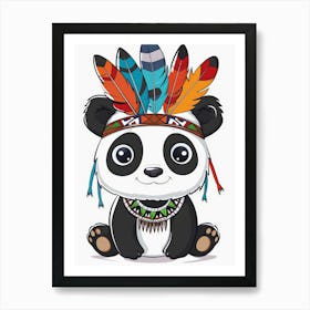 Indian Panda 4 Art Print