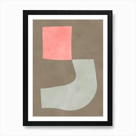 Expressive abstract shapes 11 Art Print