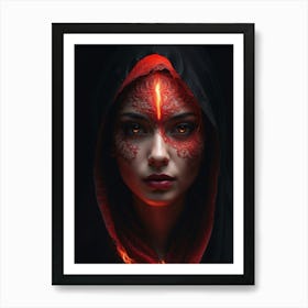 Devilish Beauty Art Print