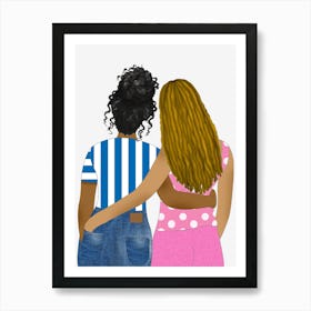 Besties For Life Art Print