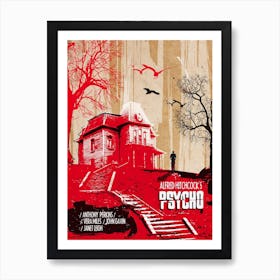 Psycho Movie Art Print