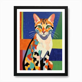 Colorful Cat 1 Art Print