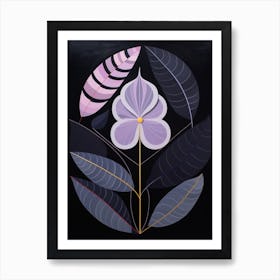 Lilac 1 Hilma Af Klint Inspired Flower Illustration Art Print