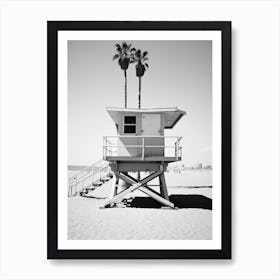 Venice Beach Italy Black And White Analogue Photograph 4 Art Print