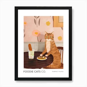 Foodie Cats Co Cat And Churros 3 Art Print