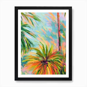 Lady Palm 2 Impressionist Painting Art Print