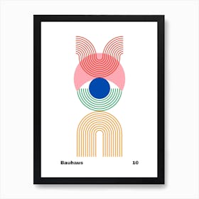 Geometric Bauhaus Poster 10 Art Print