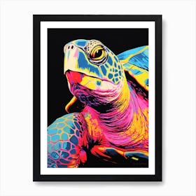 Sea Turtle Pop Art 5 Art Print
