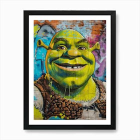 Pop art Shrek Art Print