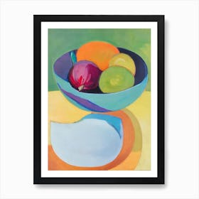 Dragonfruit Bowl Of fruit Art Print