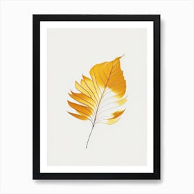 Marigold Leaf Abstract 2 Art Print