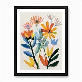 Painted Florals Kangaroo Paw 3 Art Print