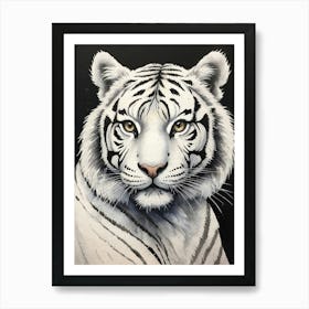 White Tiger 4 Art Print