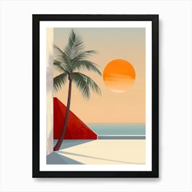 Sunset At The Beach 7 Art Print