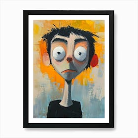 'The Boy With Big Eyes' Art Print