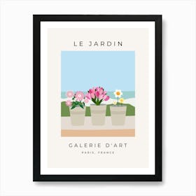 Le Jardin | 09 - Flowers And Vases Art Print