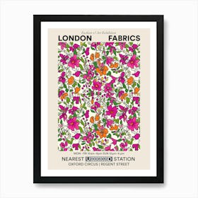 Poster Aster Amaze London Fabrics Floral Pattern 9 Art Print