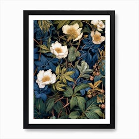 Roses And Berries Art Print