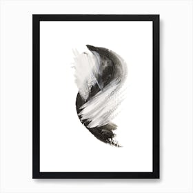 Styled Brush Abstract 05 Art Print