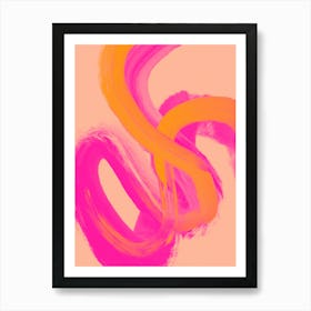 Color Strokes No 14 Art Print