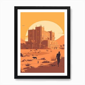 Khartoum Sudan Travel Illustration 1 Art Print