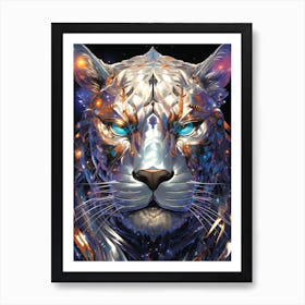 Futuristic Tiger Art Print