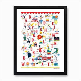 Circus Alphabet Art Print