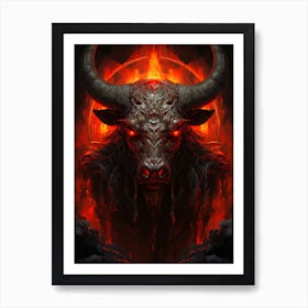 Demon Head 2 Art Print