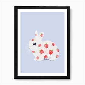 Strawberry Bunny 1 Art Print