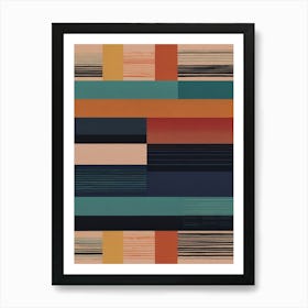 Abstract Stripes Art Print