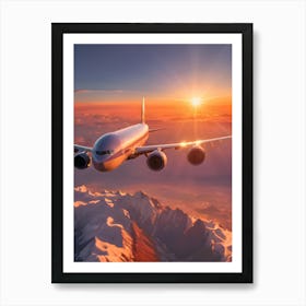 Airplane In The Sky - Reimagined Art Print