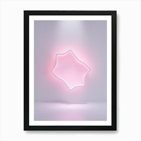 Pink Neon Light Art Print