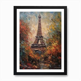 Eiffel Tower Paris France Pissarro Style 12 Art Print