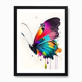 Pouredbutterfly Art Print