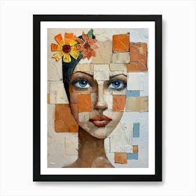 Abstract Of A Woman 82 Art Print