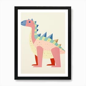 Nursery Dinosaur Art Ankylosaurus 1 Art Print