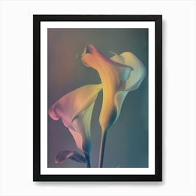 Iridescent Flower Calla Lily 3 Art Print