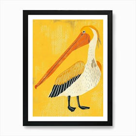 Yellow Pelican 2 Art Print