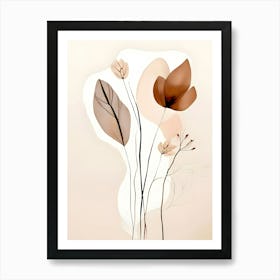 Abstract Flowers 10 Art Print