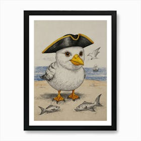 Pirate Bird 7 Art Print