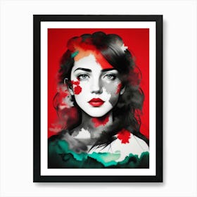 Girl With Red Hair 2 Art Print