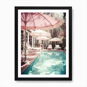 Hollywood Pool Art Print