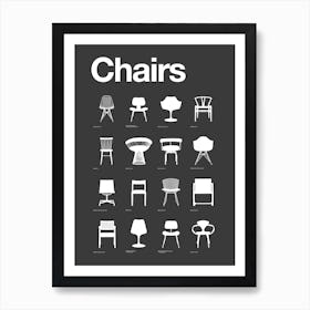 Iconic Chair Collection Art Print