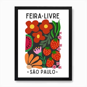 Feira Livre Sao Paulo Art Print