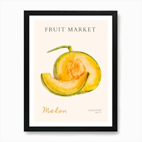 Fruit Market Melon Art Print